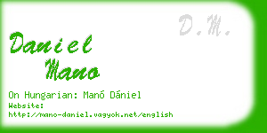 daniel mano business card
