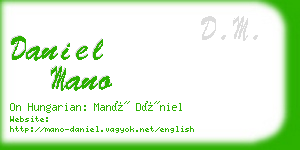 daniel mano business card